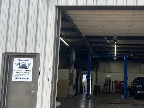 Elliott Auto Solutions service bay in Madison, Wisconsin